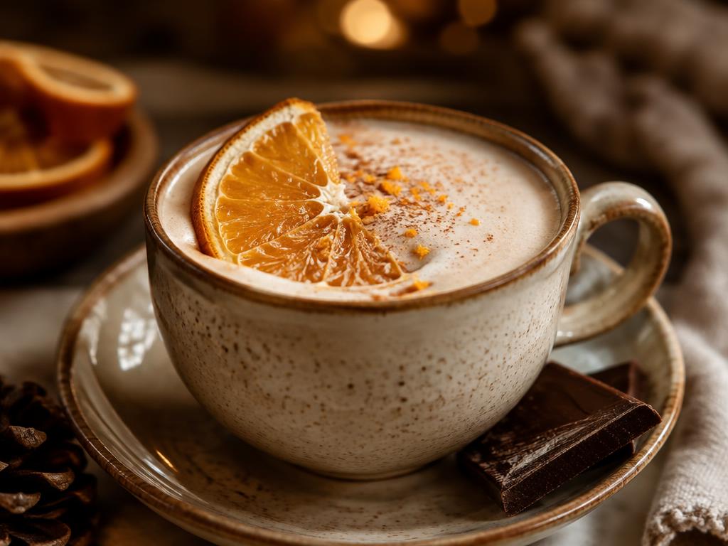Narancsos-csokoládés latte